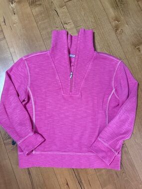 Tommy Bahama Pink Half Zip- L